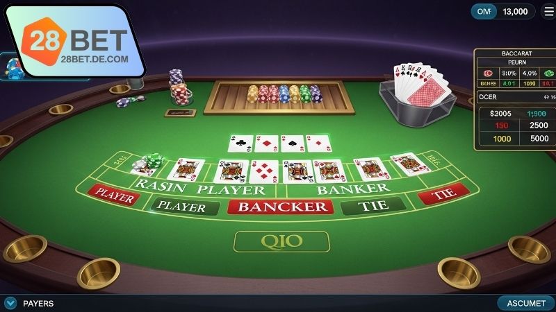 Ưu điểm Baccarat sống động 28BET