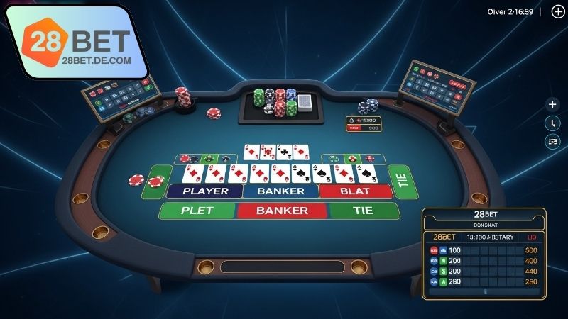 Mẹo chơi Baccarat sống động 28BET