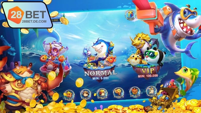 Game bắn cá mới nhất 28BET với đồ họa đỉnh cao