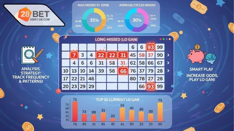 Thống kê lô gan cực đại – Dữ liệu giúp người chơi tham khảo